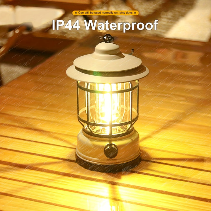 RetroGlow Lampe – Dimmbar Oppladbar LED Utendørsbelysning | Luvikno