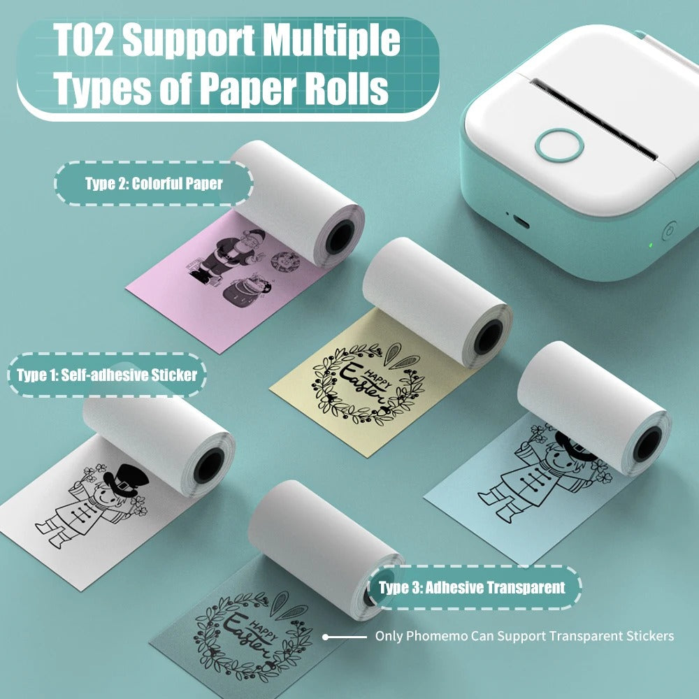 PocketPrint Mini – Bærbar termisk fotoprinter uten ekk | Luvikno
