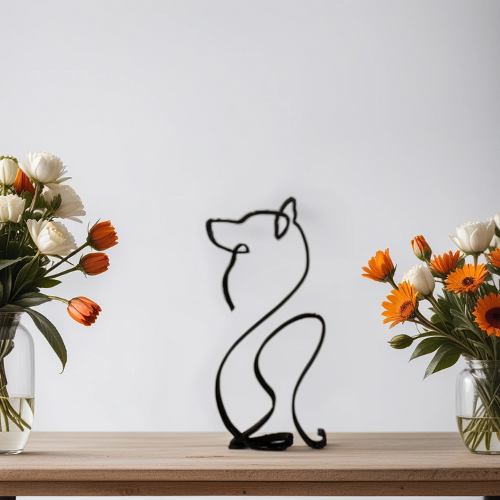 Luvikno | Artipaws Abstrakt Hundeskulptur | Moderne Design | Høy- Kvalitets Kunstfigur | For Hylle & Bord