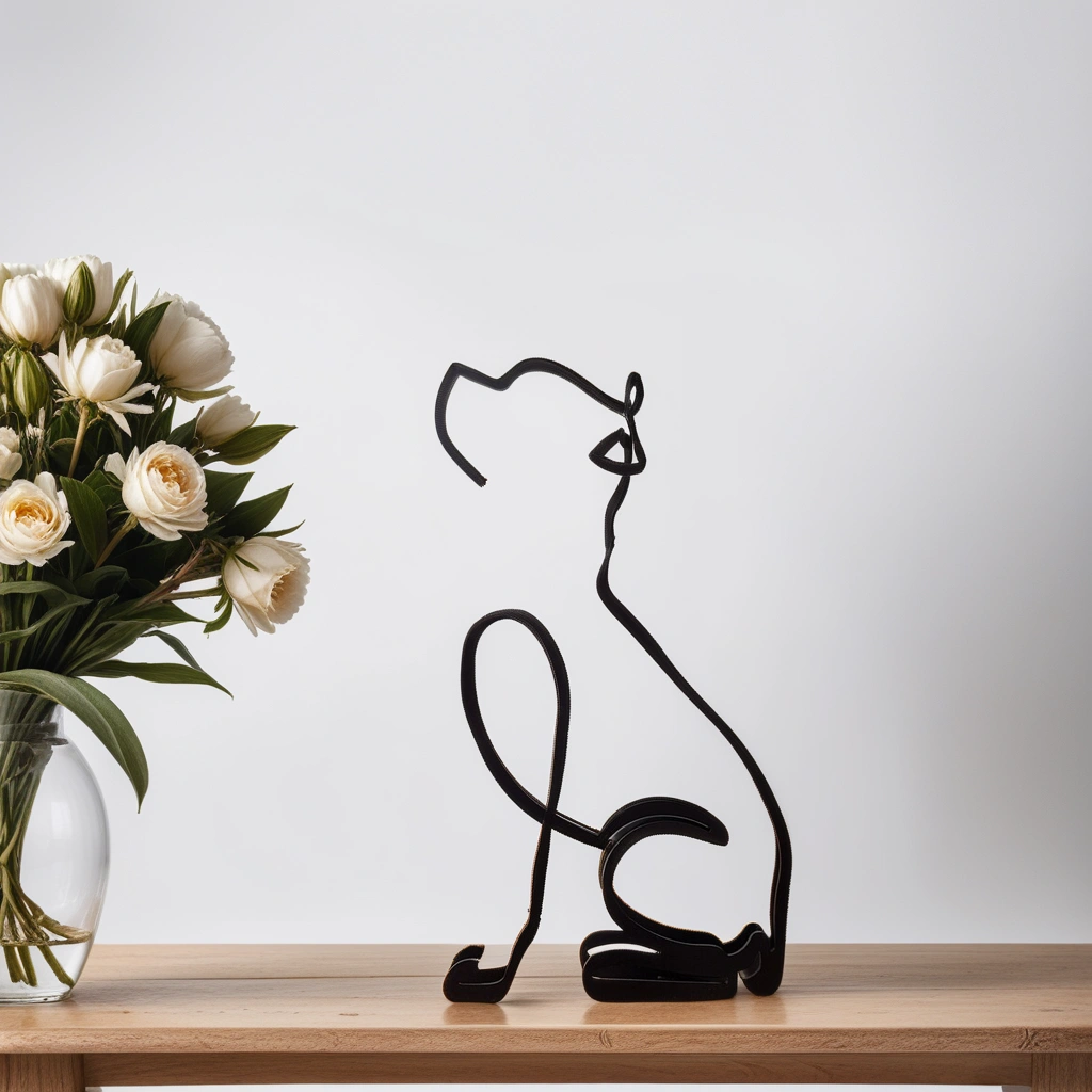 Abstract hundeskulpturer - CanineArt Luvikno