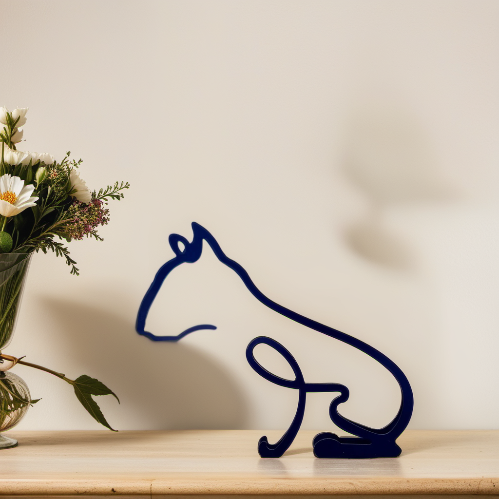 Luvikno | Artipaws Abstrakt Hundeskulptur | Moderne Design | Høy- Kvalitets Kunstfigur | For Hylle & Bord