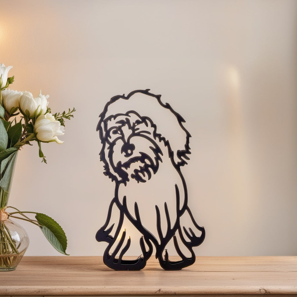 Luvikno | Artipaws Abstrakt Hundeskulptur | Moderne Design | Høy- Kvalitets Kunstfigur | For Hylle & Bord