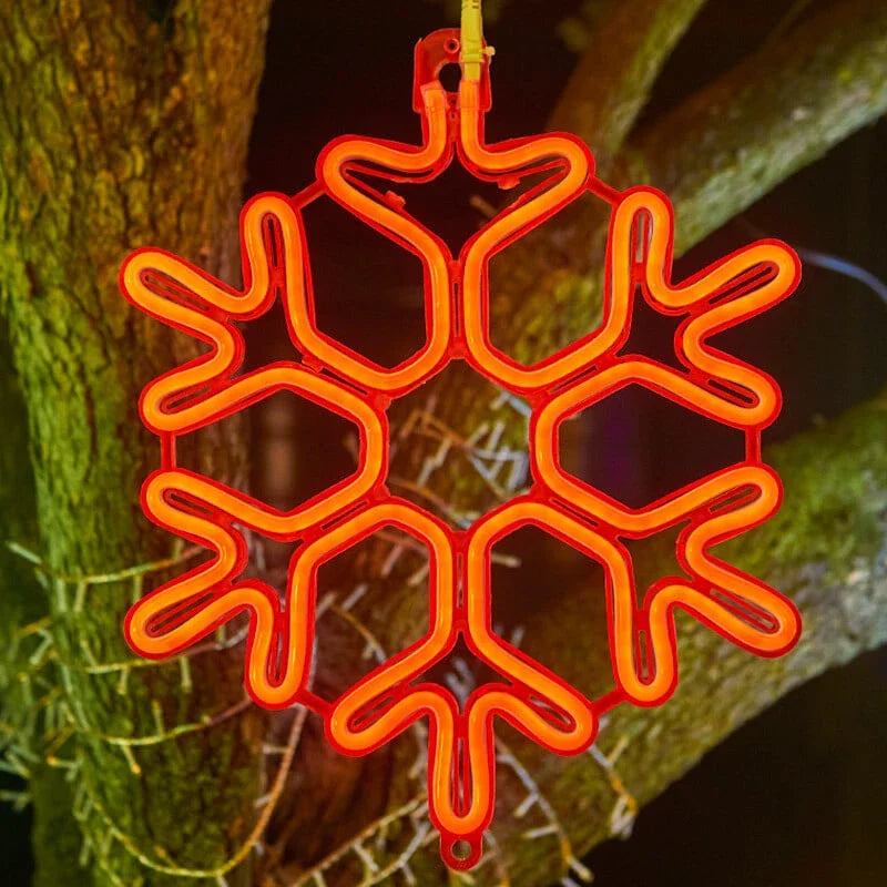 Vanntette LED snøfnugglys for festlig vinterdekorasjon | Luvikno