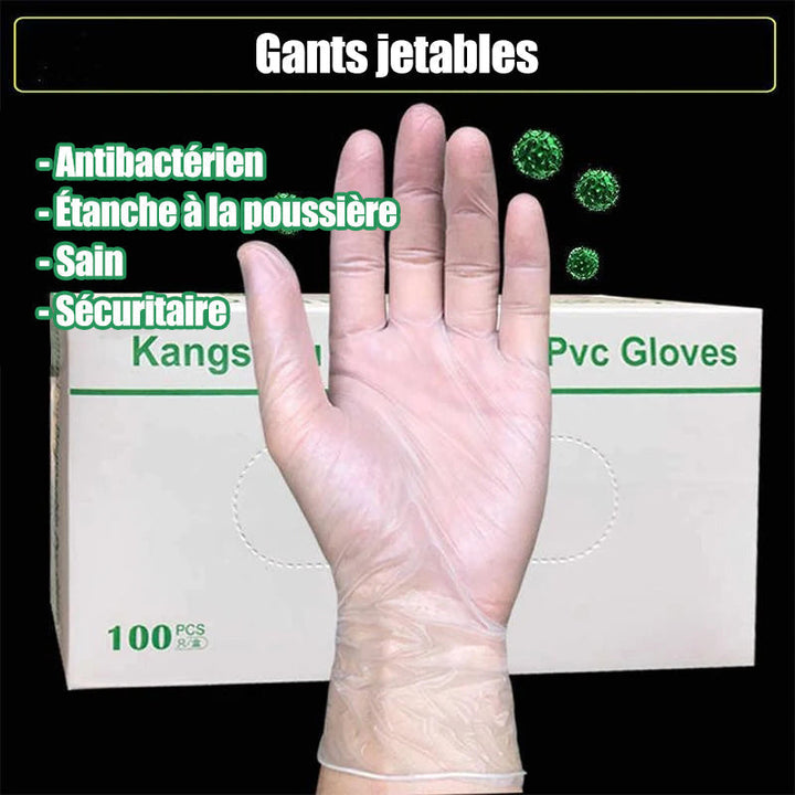 Disposable Antistatic PVC Hansker (50 par) | Luvikno