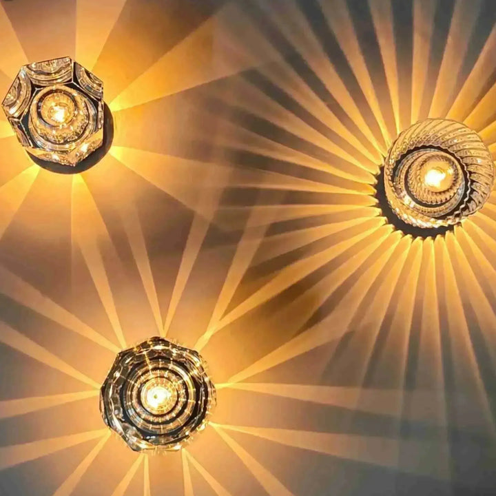 Luvikno | Lampe - Luksus Diamant Krystall LED Oppladbar Bordlampe