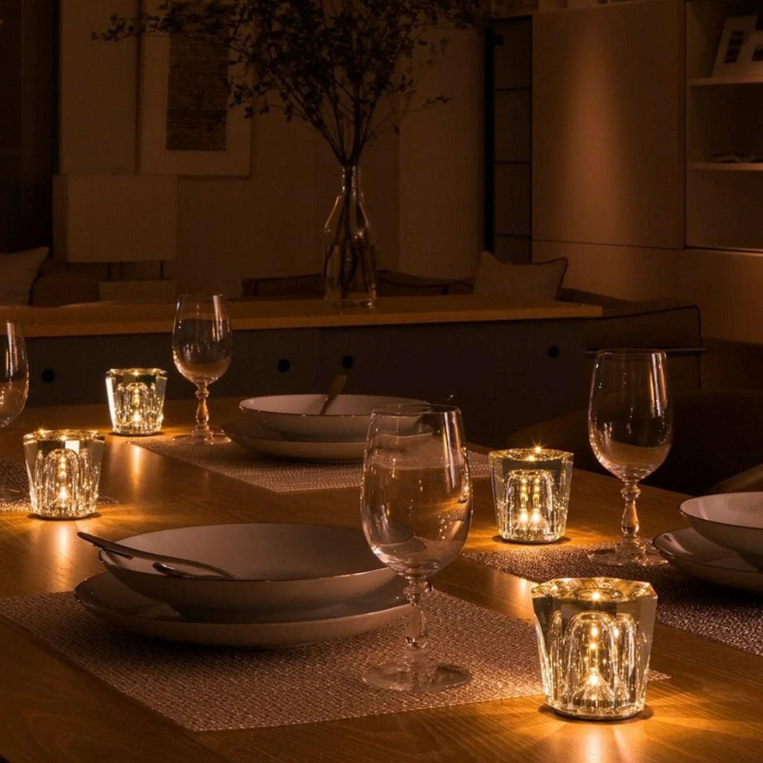 Luvikno | Lampe - Luksus Diamant Krystall LED Oppladbar Bordlampe
