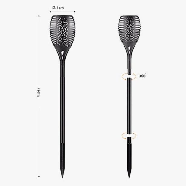 Solar Flame Flammende Lampe Fakkel | Luvikno
