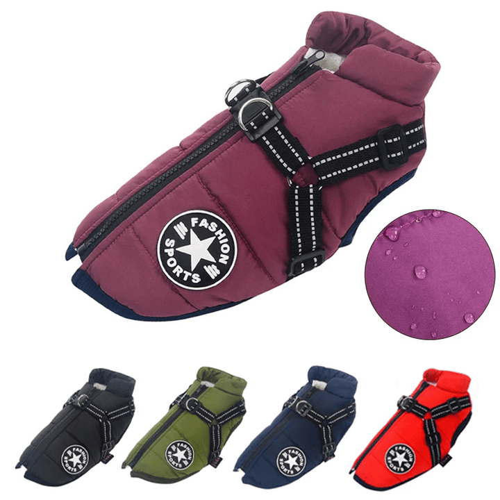 Luvikno | PupGuard - Vinter-hundedress med seletøy