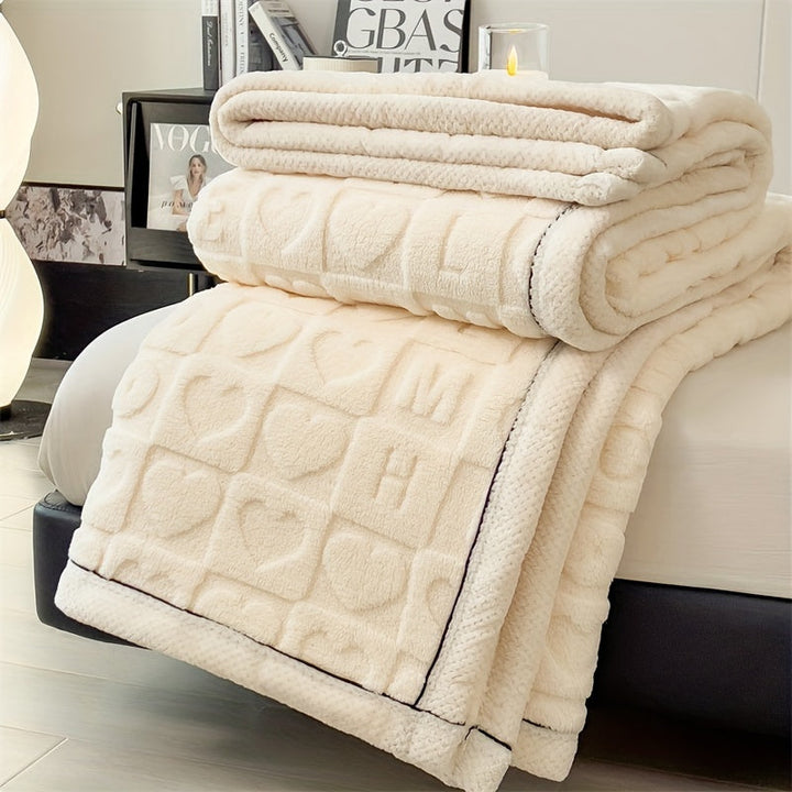 CozyCoral – Luksus Fleece-teppe for Alle Årstider Luvikno