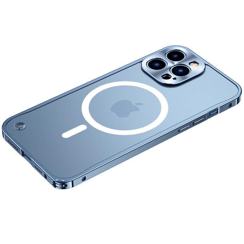 Magnetisk deksel for iPhone med metallramme | Luvikno