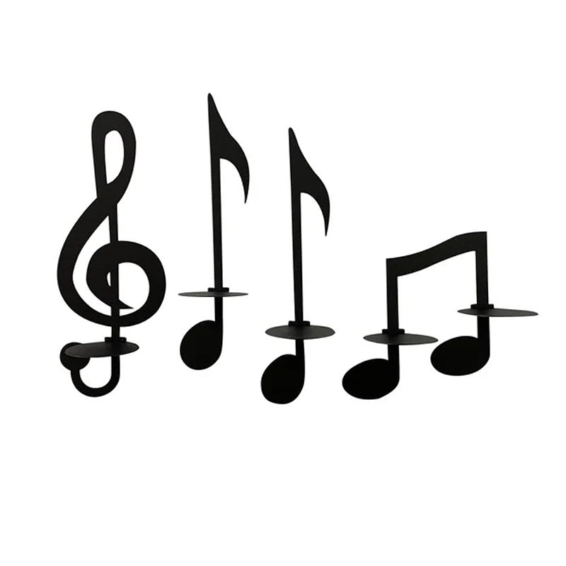 Elegant lysekrone musikknoter chic atmosfære | Luvikno