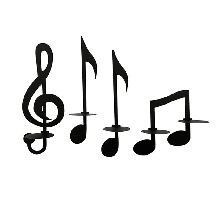 Elegant lysekrone musikknoter chic atmosfære | Luvikno