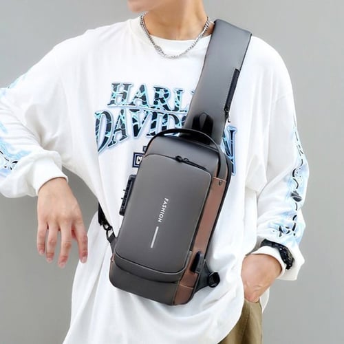 SecureGuard – Trendy Anti-innbrudd Crossbody Bag Luvikno
