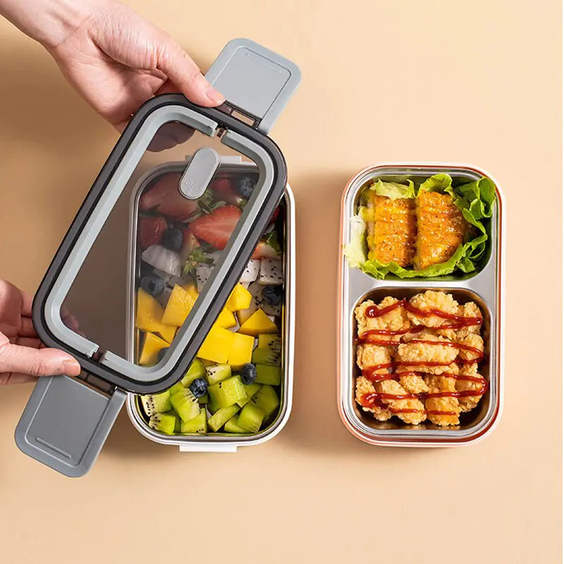 Luvikno | 2-lags Rustfritt Stål Bento Matboks - MealMate
