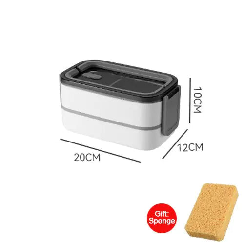 Luvikno | 2-lags Rustfritt Stål Bento Matboks - MealMate