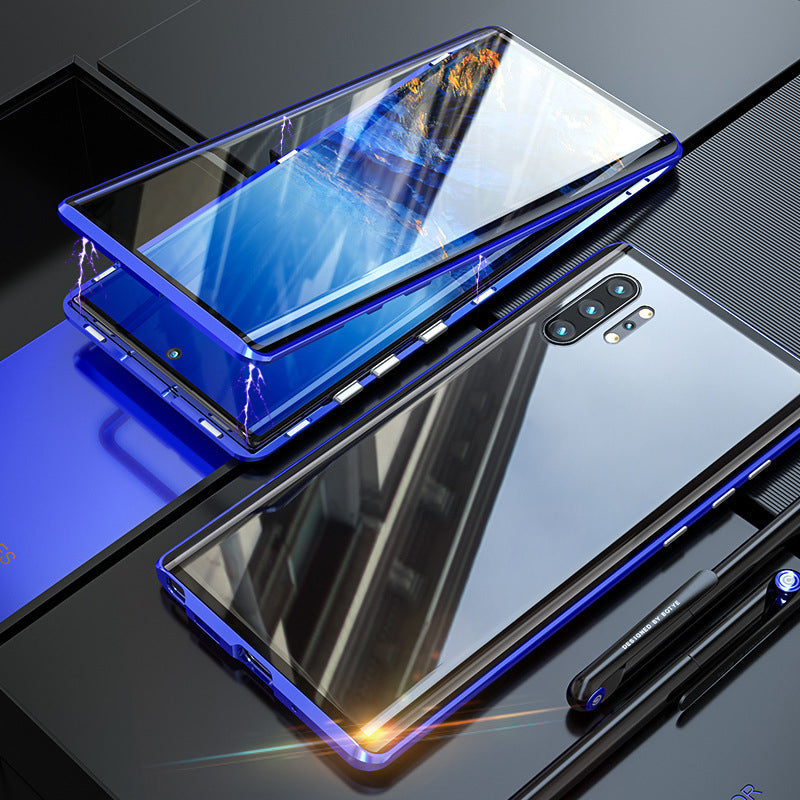 Magnetisk mobildeksel med dobbelt panserglass – for Samsung Galaxy S23/S22/S21/S20 & Note 20/10