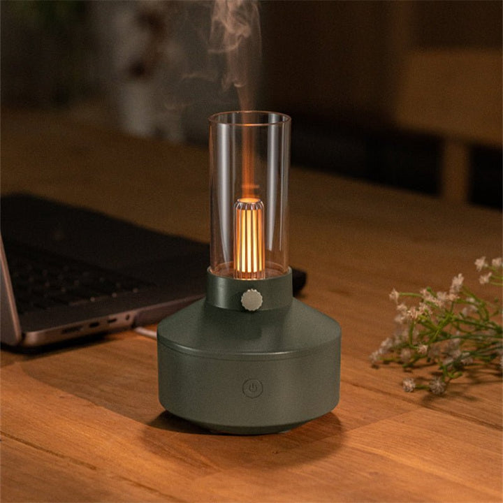GlowMist - Stemningsfull Aromaterapi Diffuser med Nattlys Luvikno