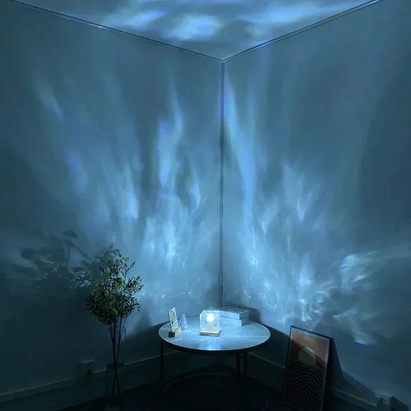 Bordlampe med fargeforandrende krystallfot Luvikno