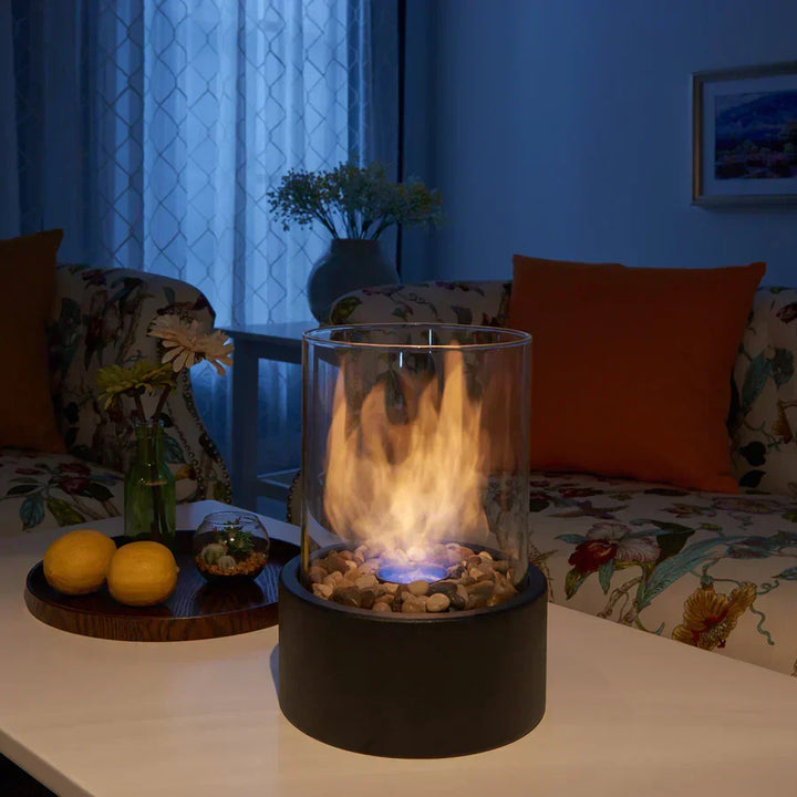 Luvikno | Bålplass Bordtop Etanol Brenner med Glass