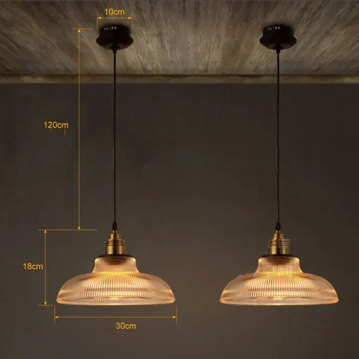 Taklampe i glass | Luvikno