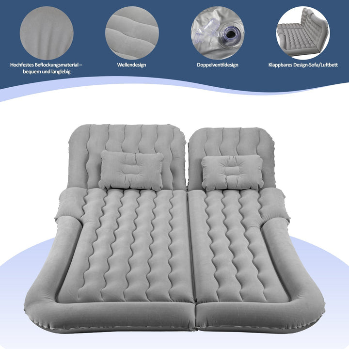 Air Bed Bil Luftmadrass med Pute | Luvikno
