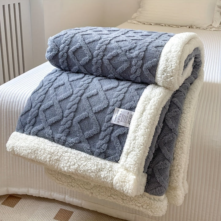 Luvikno | Stilig Vendbar Fleece Teppe for Ultimat Komfort og Varme