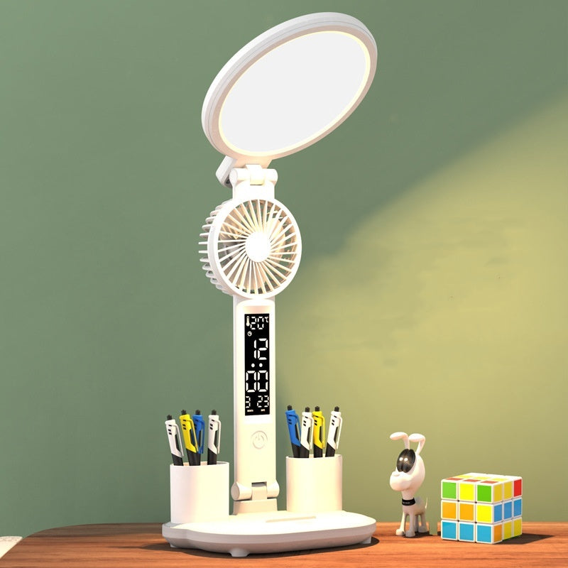 LED bordlampe med klokke og USB. | Luvikno