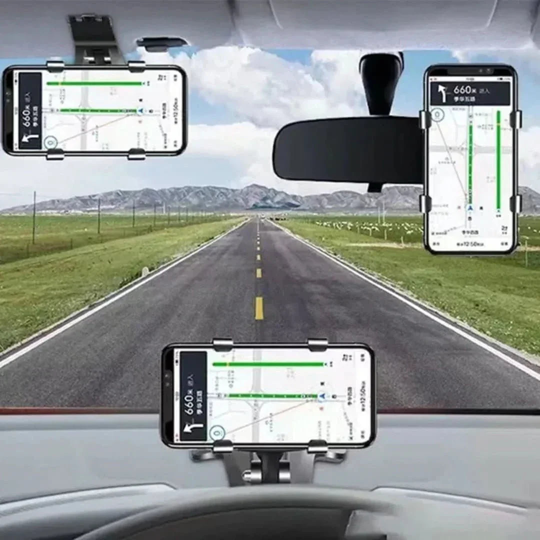Universal roterbar mobilholder for bilen – Sikker og hender-fri navigasjon | Luvikno