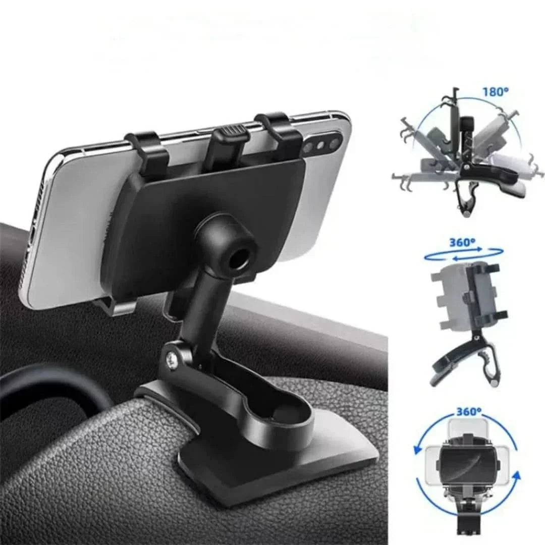 Universal roterbar mobilholder for bilen – Sikker og hender-fri navigasjon | Luvikno