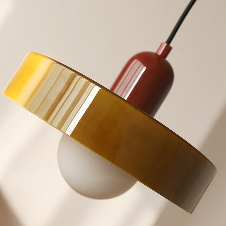 Fargerik Bauhaus-stil Pendellampe - StiloGlas | Luvikno