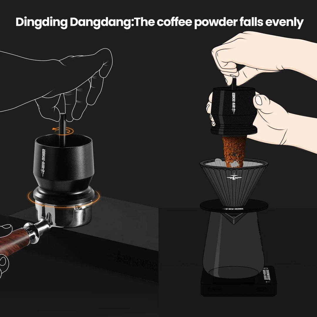 Doseringsshaker Espresso Doseringskopp Kaffe Pulver Mottaker Beholder | Luvikno