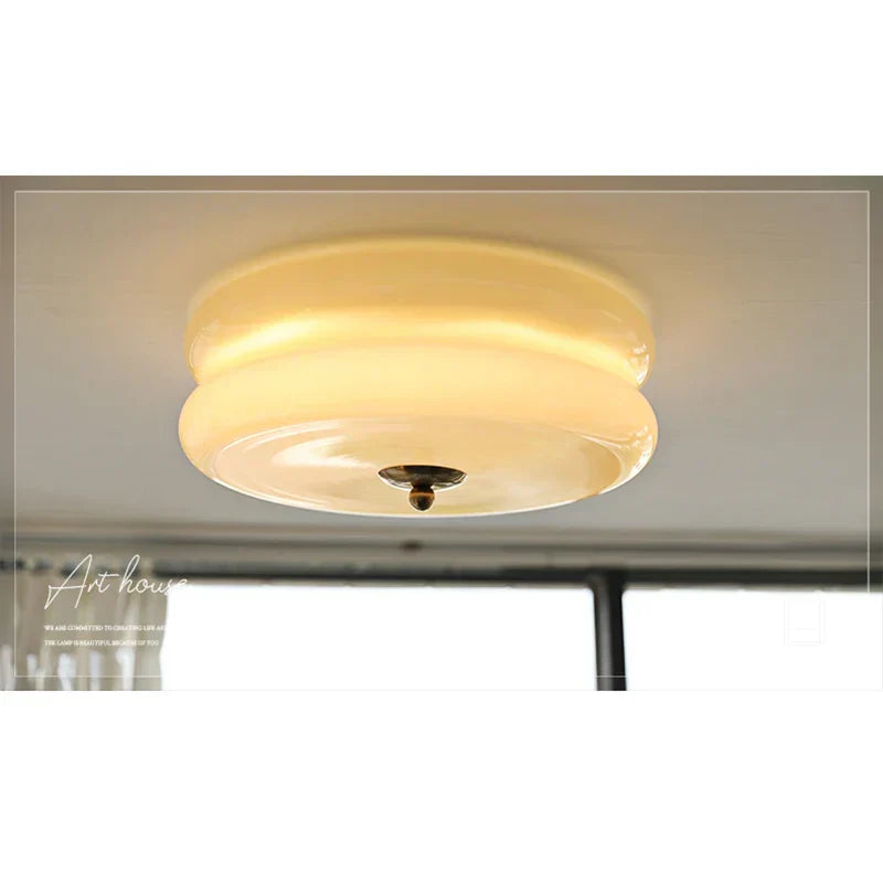 Dansk taklampe i Bauhaus stil - Elegant aura lampe til stue & soverom | Luvikno