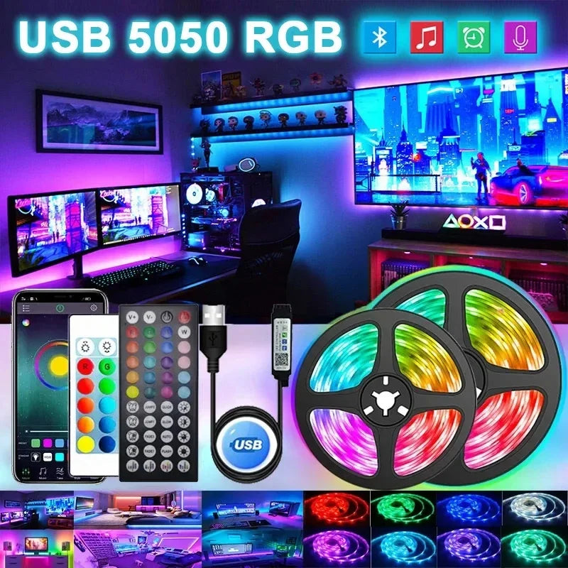 RGB LED-stripe for rom og TV Luvikno