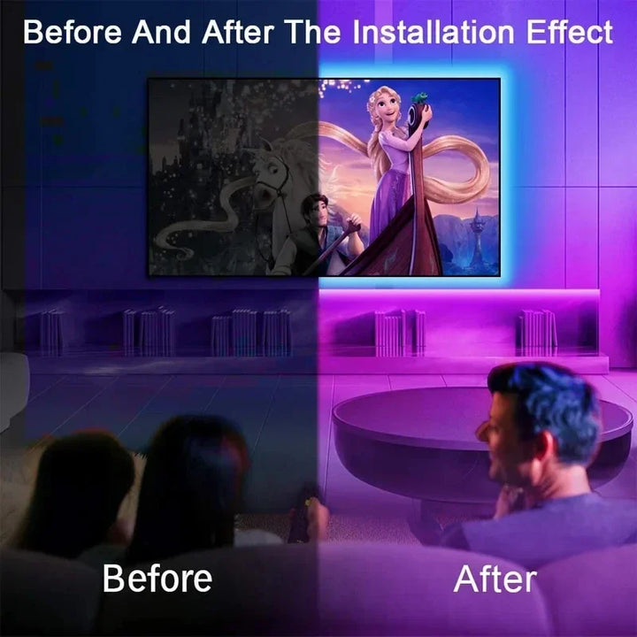 RGB LED-stripe for rom og TV Luvikno