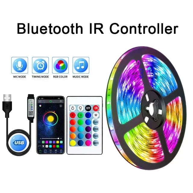RGB LED-stripe for rom og TV Luvikno