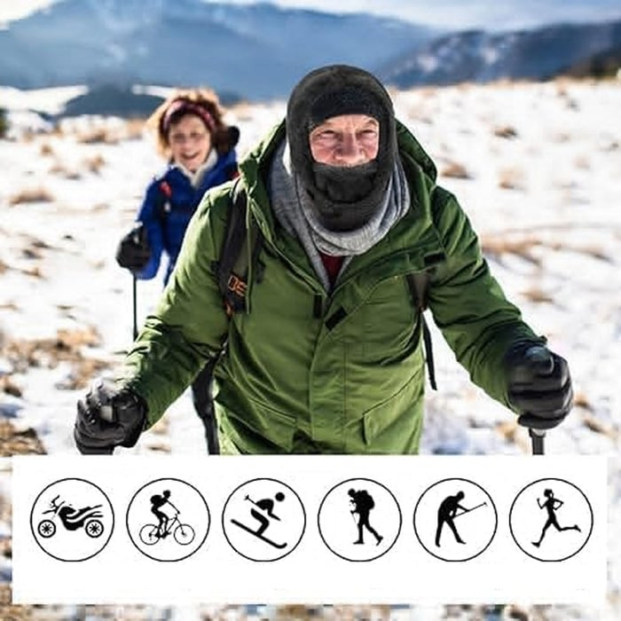 Ski maske med Sherpa hette | Luvikno