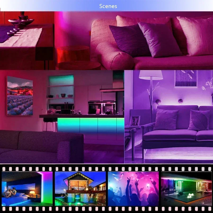 RGB LED-stripe for rom og TV Luvikno