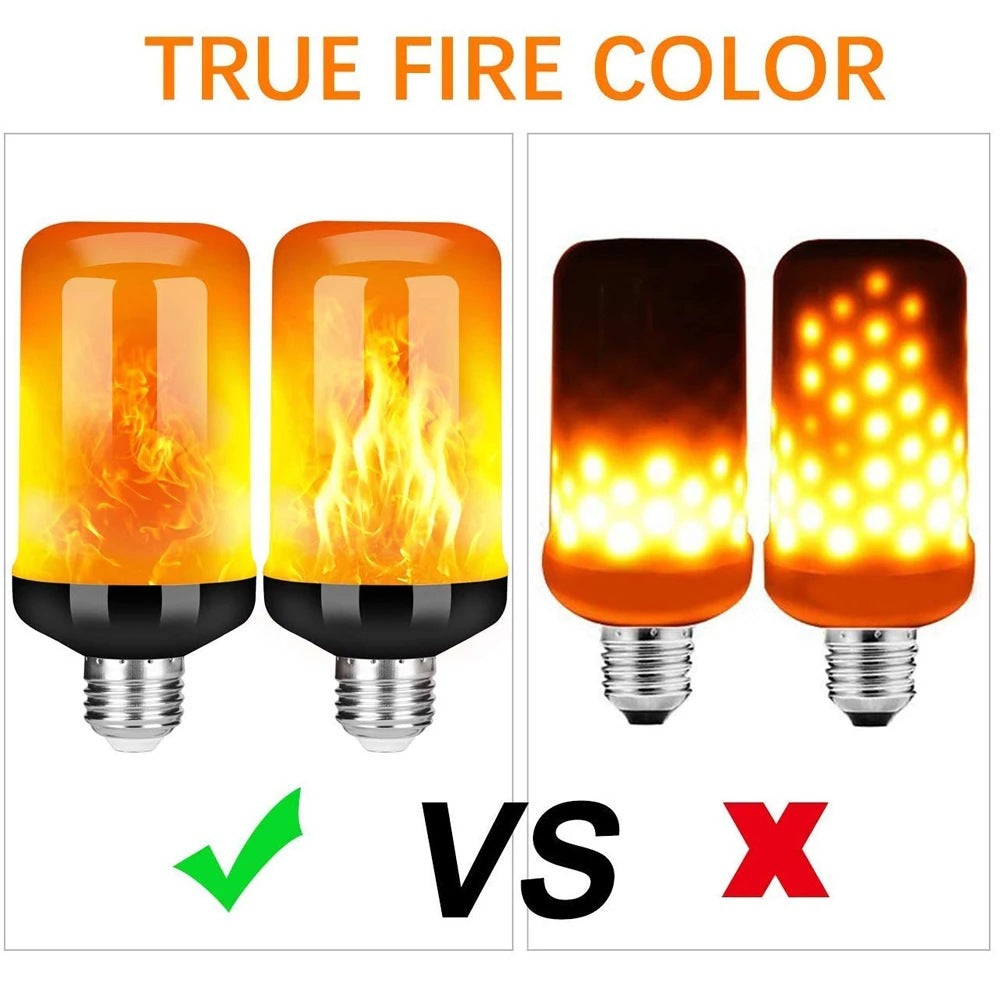 LED FLAME LIGHT PARTY LAMP - 4 MODUSER BRANN SIMULERING | Luvikno