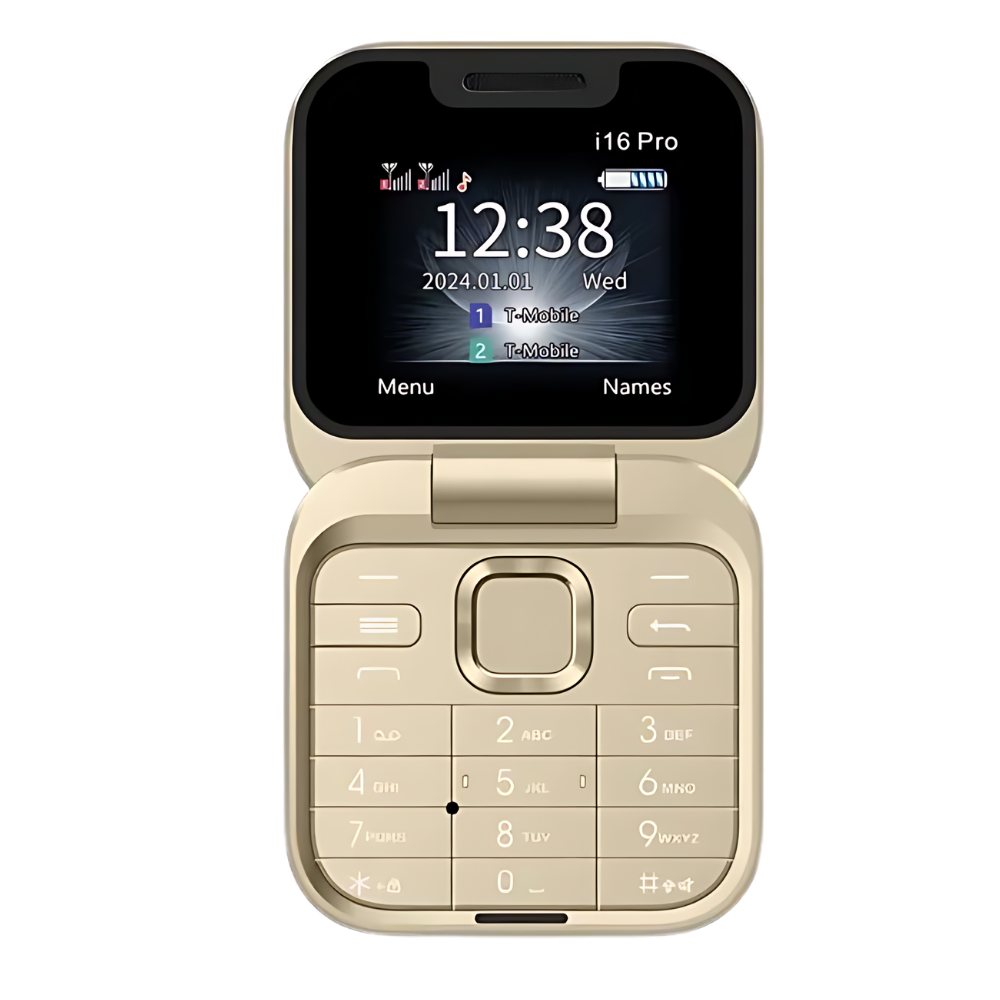 Luvikno | Dual Sim Liten Fliptelefon