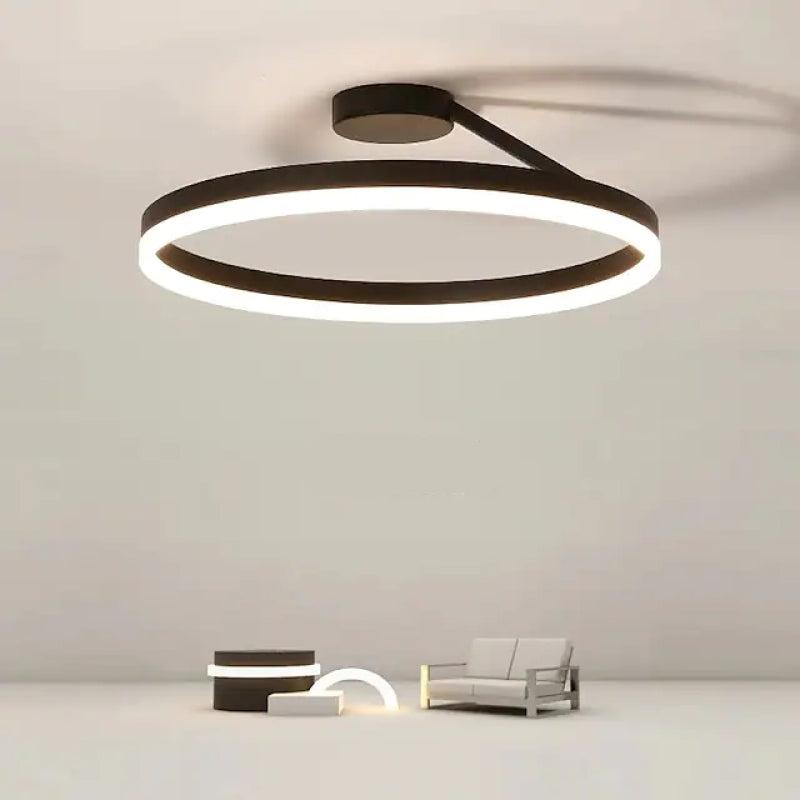 Luvikno | RadiantGlimmer Taklampe - Luksuriøs gull LED-belysning med metallelementer
