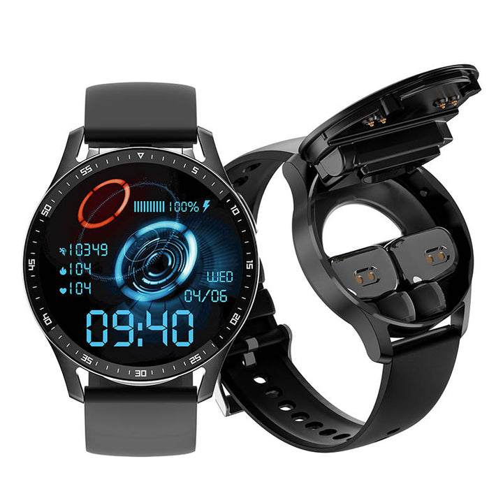 2-i-1 Smartklokke med Bluetooth-hodetelefoner | Luvikno