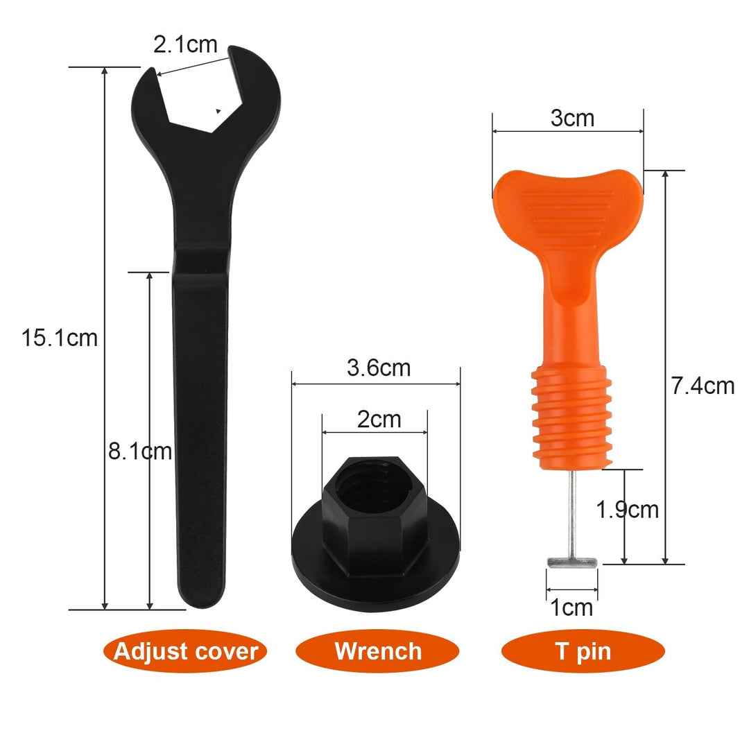 110/220 deler flisnivelleringssystem sett med 4PCS skiftenøkler | Luvikno