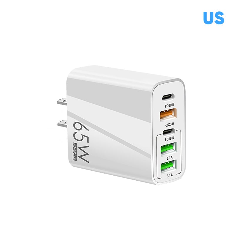 Multi-Port-Adapter 65W Hurtiglader - US-standard | Luvikno