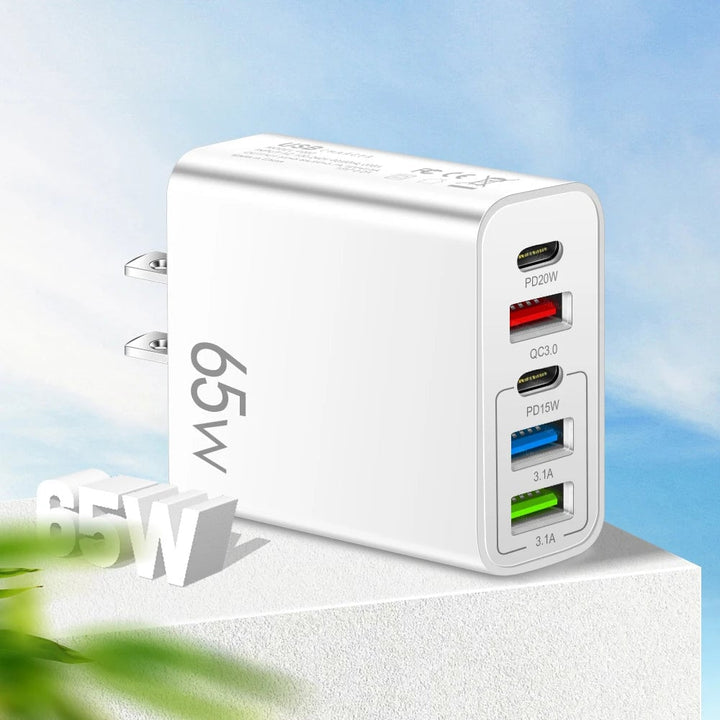 Multi-Port-Adapter 65W Hurtiglader - US-standard | Luvikno