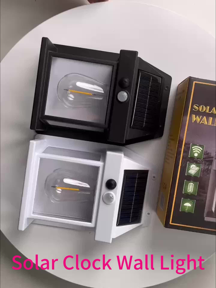 SolarGlow Vegglampe - Solenergi Bevegelsessensor LED | Luvikno