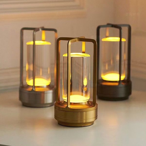 LED Stearinlys Effekt Krystall Bordlampe Luvikno
