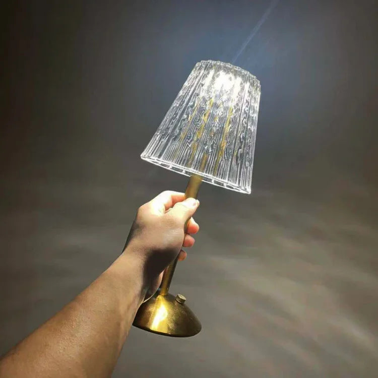 Bordlampe LED Trådløs Modern Krystall Lys Luvikno