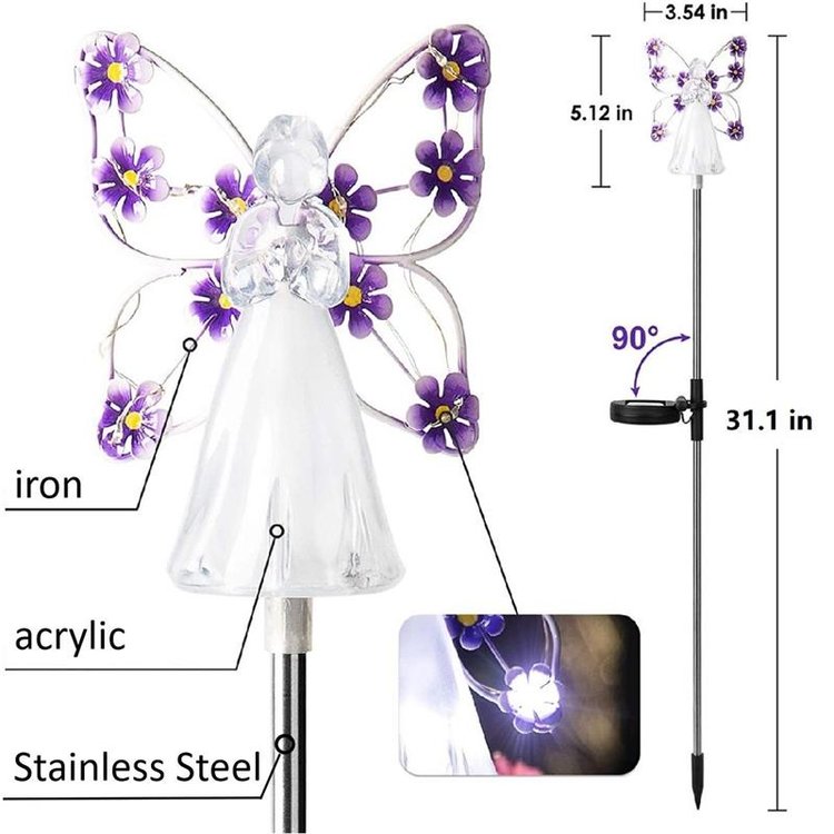 Luvikno | 👼Vanntette Solar Engel-lampe