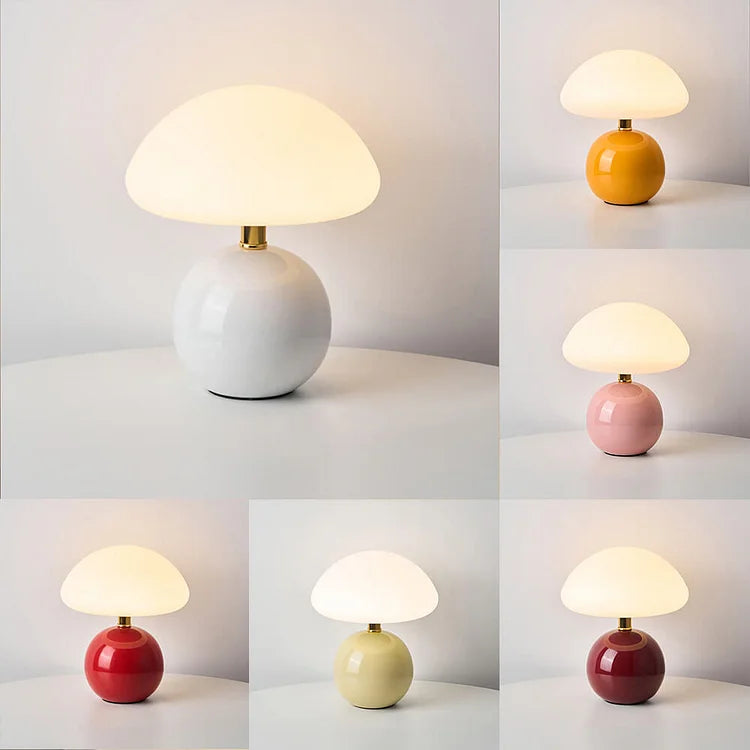 Keramisk Bordlampe med Mykt Varmt Lys Luvikno
