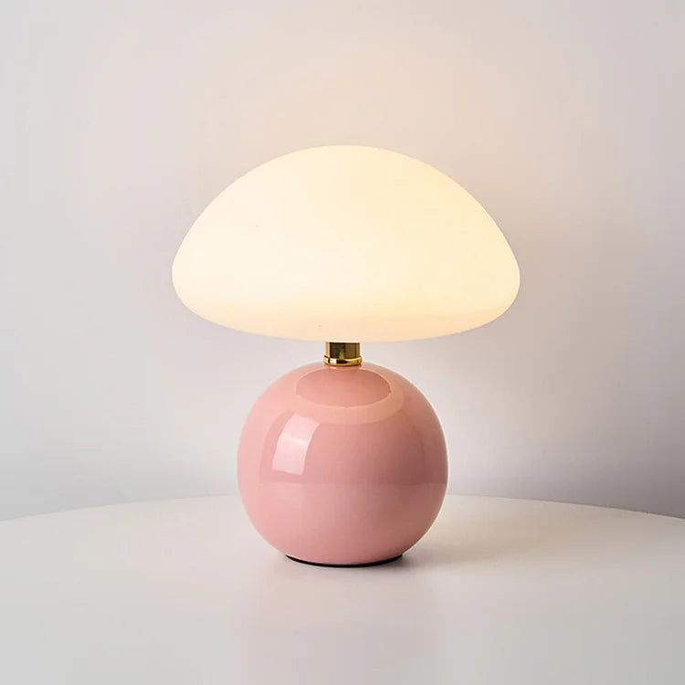Keramisk Bordlampe med Mykt Varmt Lys Luvikno